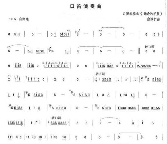 苗岭的早晨（白诚仁创作曲目）