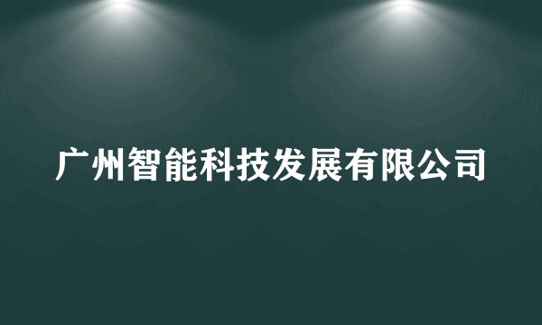 广州智能科技发展有限公司