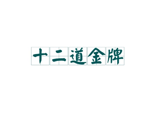 十二道金牌