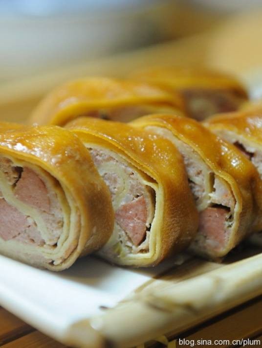 鸡汤干豆腐卷