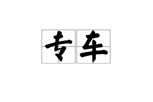 专车（互联网约车平台统称）