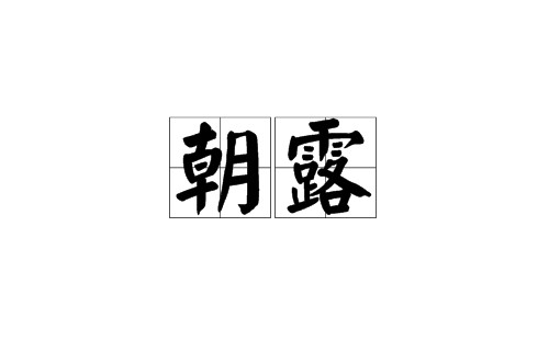 朝露（汉语词语）