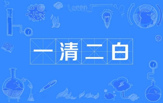 一清二白