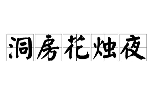 洞房花烛夜（出自《容斋随笔》的汉语成语）