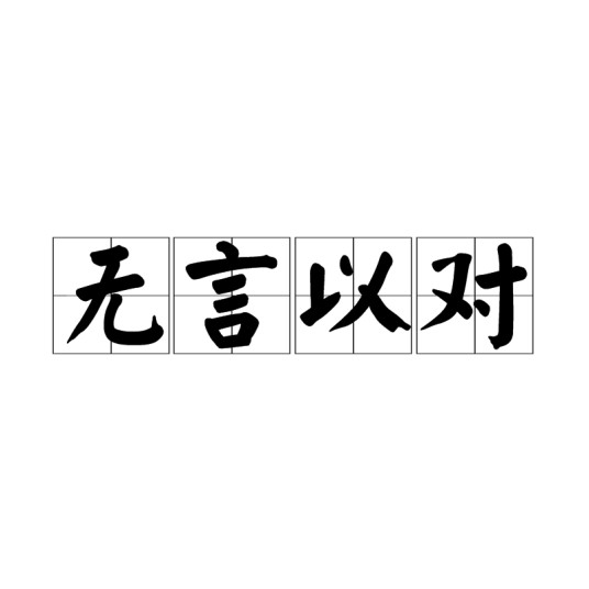 无言以对（汉语成语）