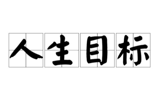 人生目标(汉语词语)