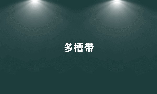 多槽带