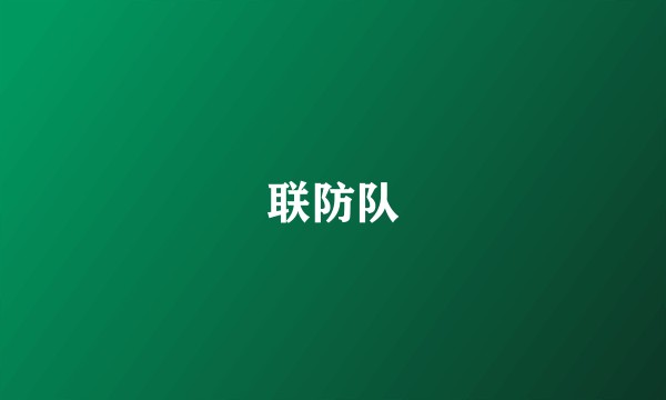 联防队