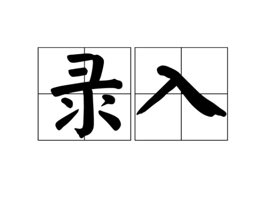录入