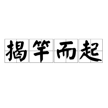 揭竿而起（出自《过秦论》的汉语成语）