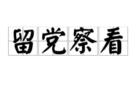 留党察看