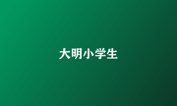 大明小学生