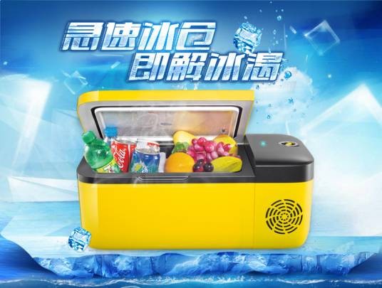 车载冰箱(可以在汽车上携带的冷藏柜)