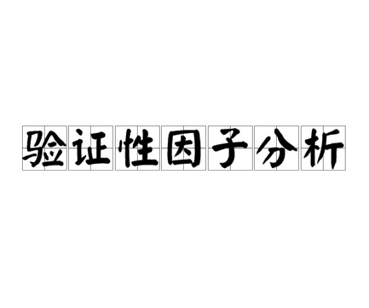 验证性因子分析