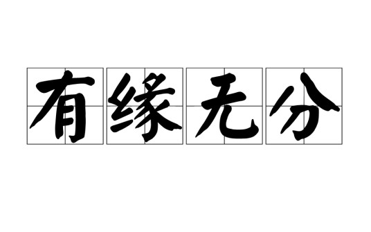 有缘无分（词汇）