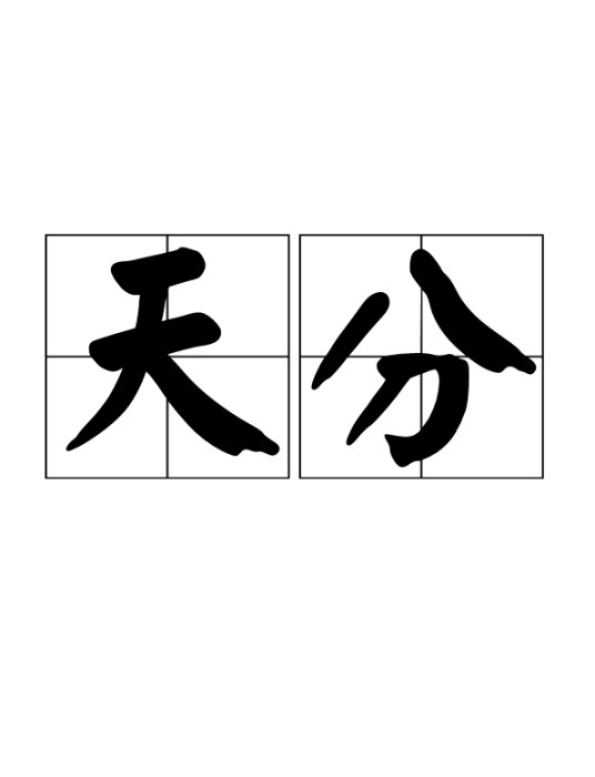天分（汉语词语）