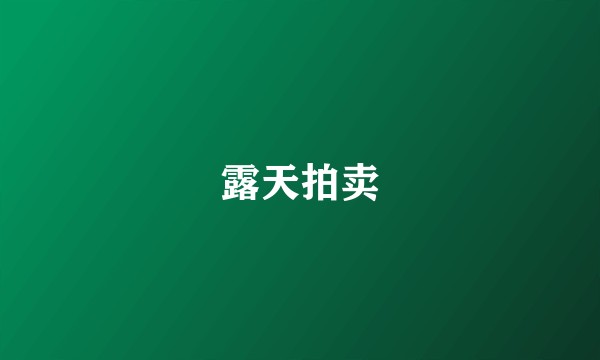 露天拍卖
