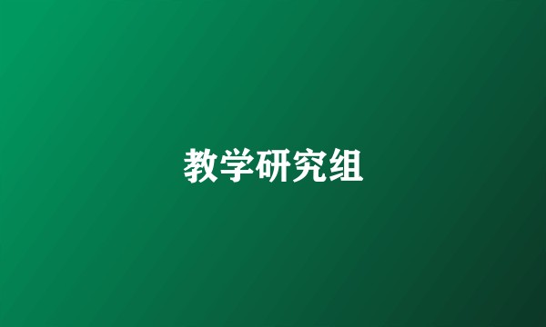 教学研究组