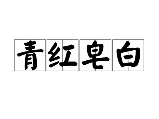 青红皂白（汉语成语）