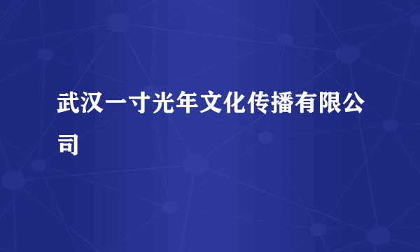 武汉一寸光年文化传播有限公司