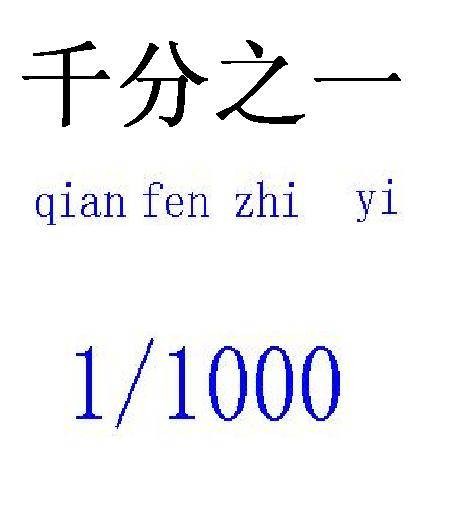 千分之一（数学名词）