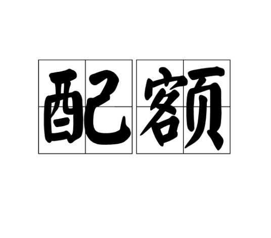 配额（词语）
