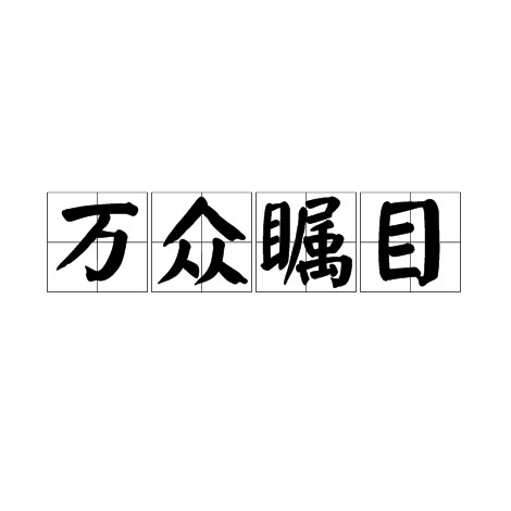 万众瞩目（汉语词汇）