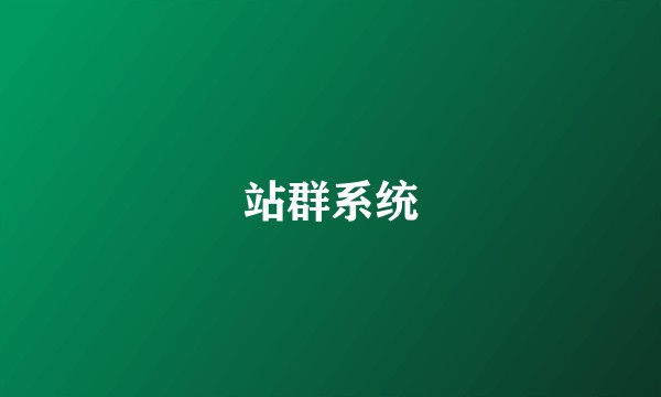站群系统