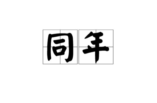 同年（汉语词汇）