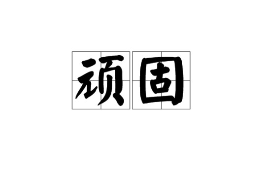 顽固（汉语词语）