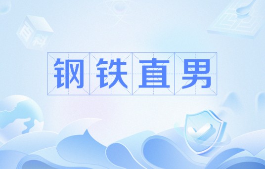 钢铁直男（网络流行语）