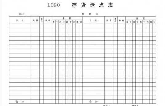 存货盘点表