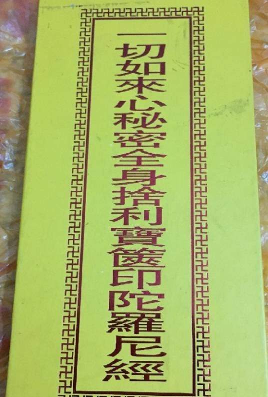 一切如来心秘密全身舍利宝箧印陀罗尼经