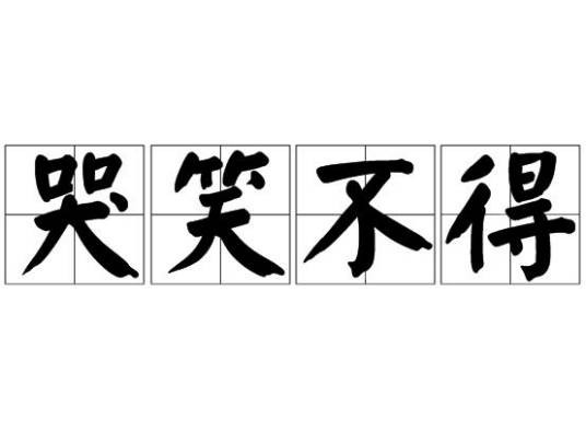 哭笑不得(汉语成语)