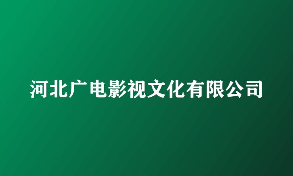 河北广电影视文化有限公司