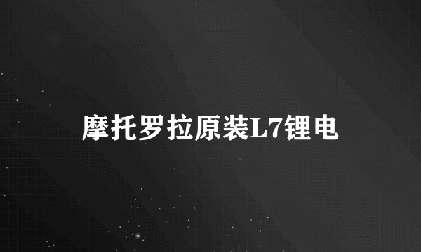 摩托罗拉原装L7锂电