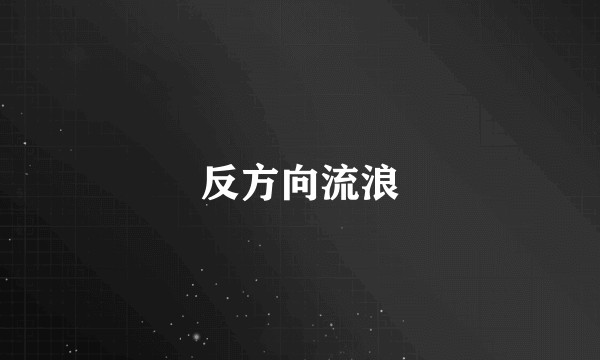 反方向流浪