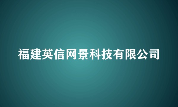 福建英信网景科技有限公司