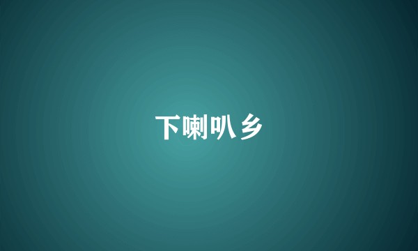 下喇叭乡