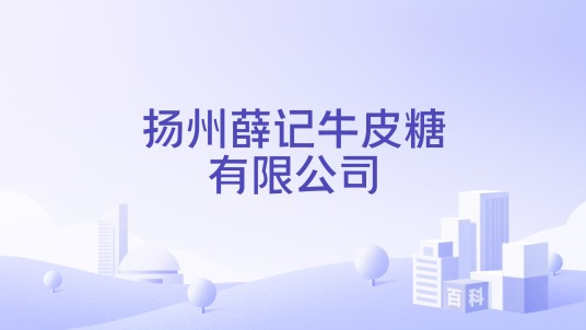 扬州薛记牛皮糖有限公司