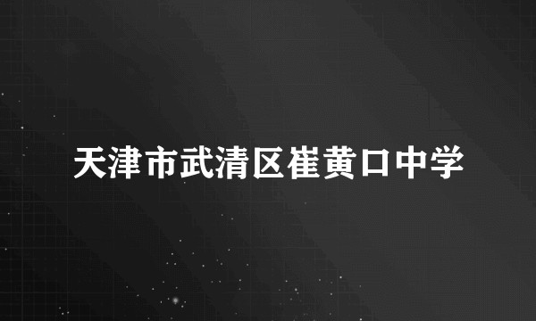 天津市武清区崔黄口中学