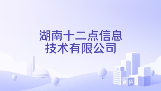 湖南十二点信息技术有限公司