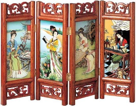 屏风美人