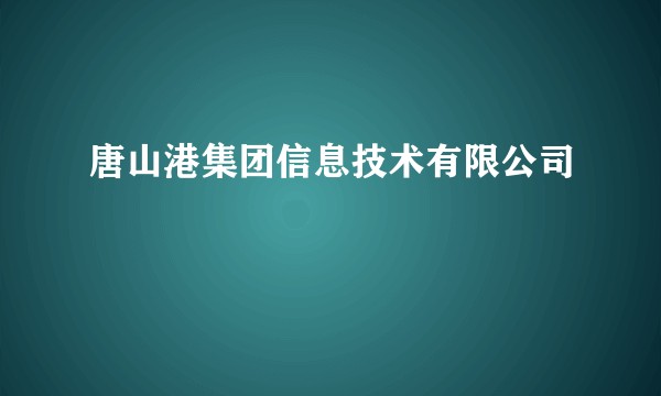 唐山港集团信息技术有限公司