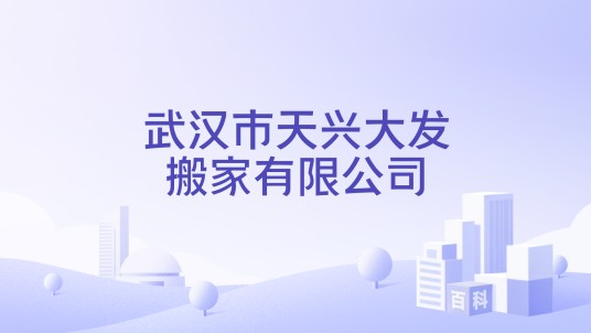 武汉市天兴大发搬家有限公司