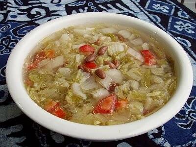 酸菜豆米汤