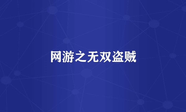 网游之无双盗贼