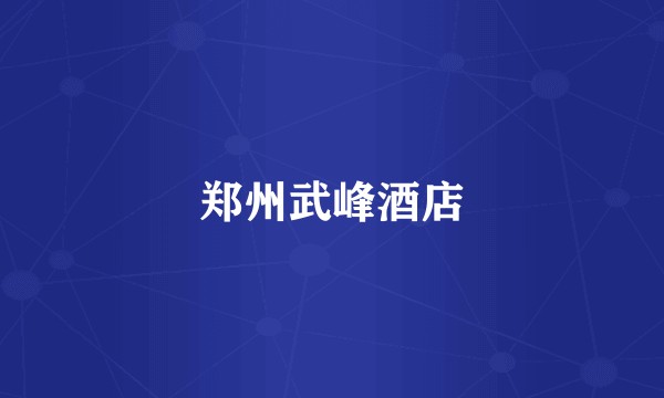 郑州武峰酒店
