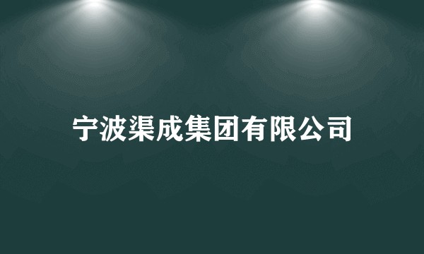 宁波渠成集团有限公司