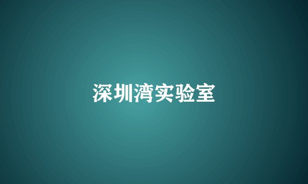 深圳湾实验室
